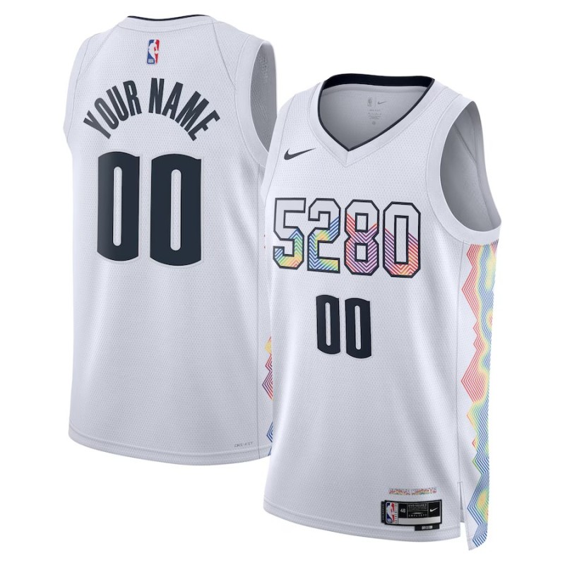 Maillot NBA Denver Nuggets 2024-2025 Swingman Blanc City Edition