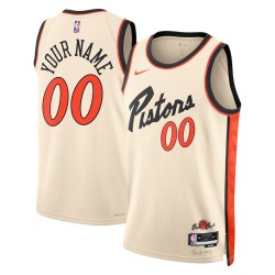 Maillot NBA Detroit Pistons 2024-2025 Swingman Beige City Edition