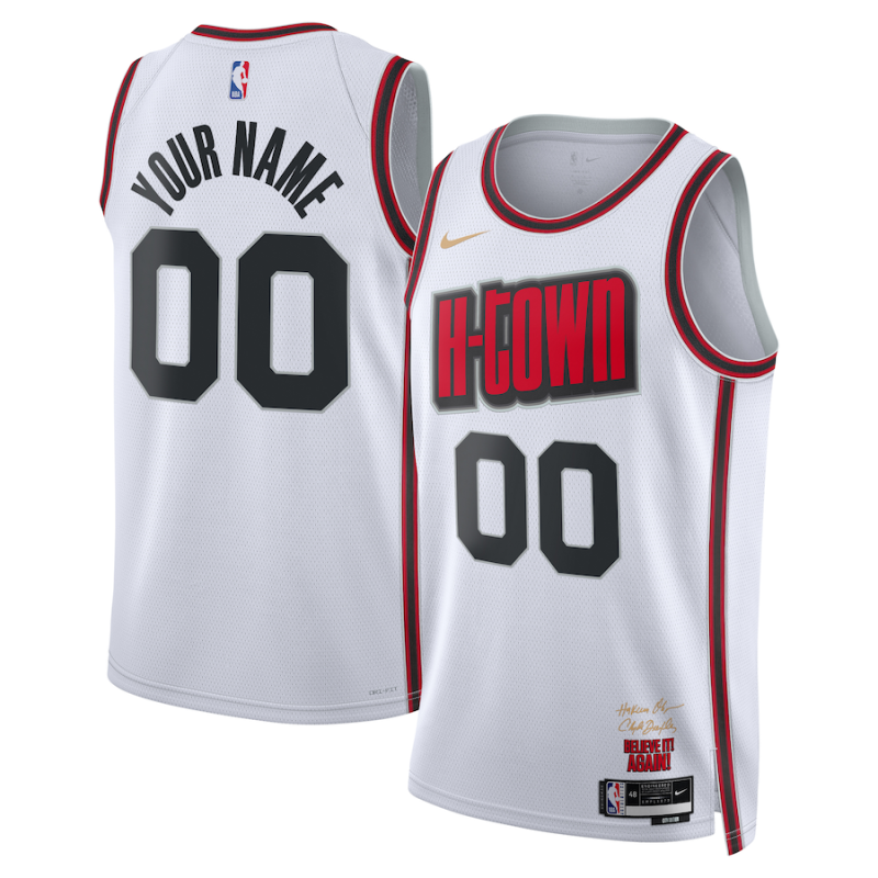 Maillot NBA Houston Rockets 2024-2025 Swingman Blanc City Edition