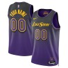 Maillot NBA Los Angeles Lakers 2024-2025 Swingman Noir Violet City Edition