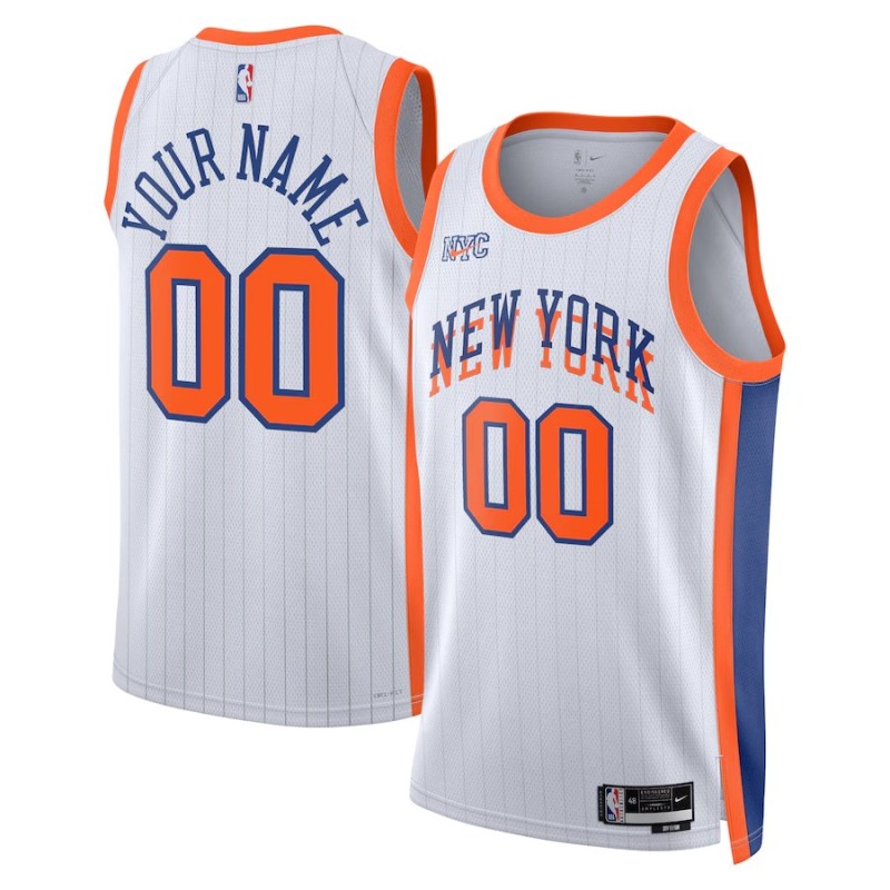 Maillot NBA New York Knicks 2024-2025 Swingman Blanc City Edition